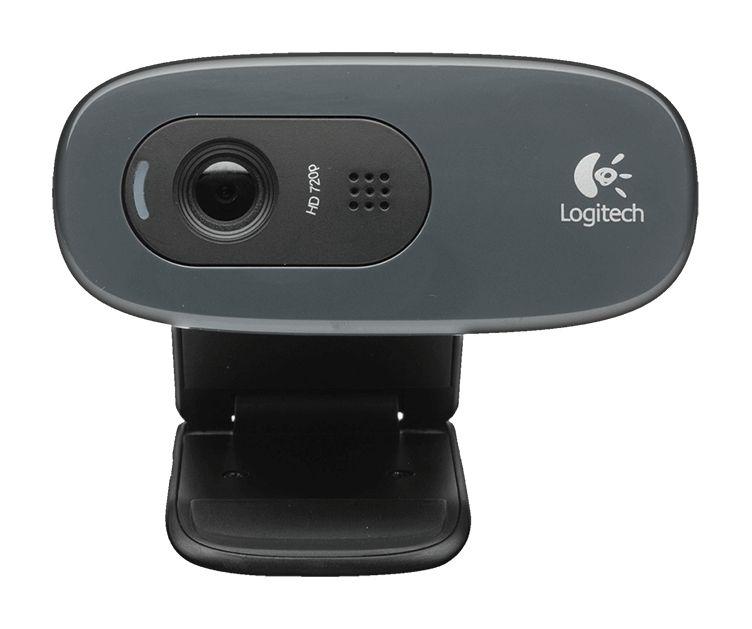 Câmara Web LOGITECH C270 (1280 x 720 pixels - 30 fps - 720p - Preto e Cinzento)