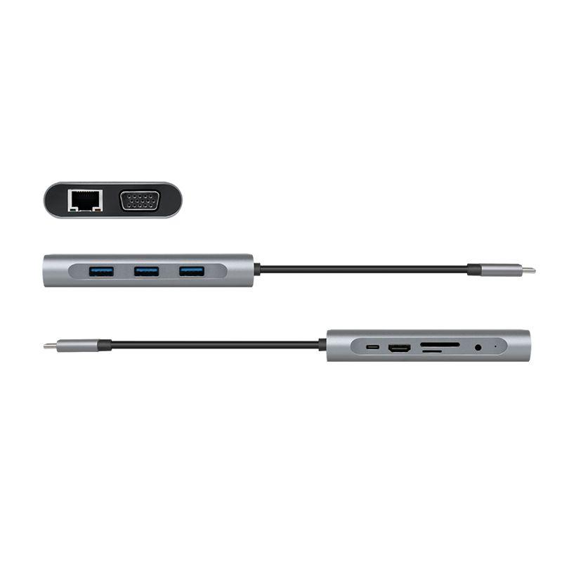 Estação de Ancoragem LOGILINK UA0383 (0,12 m - MicroSD - Prateado), miniatura 4