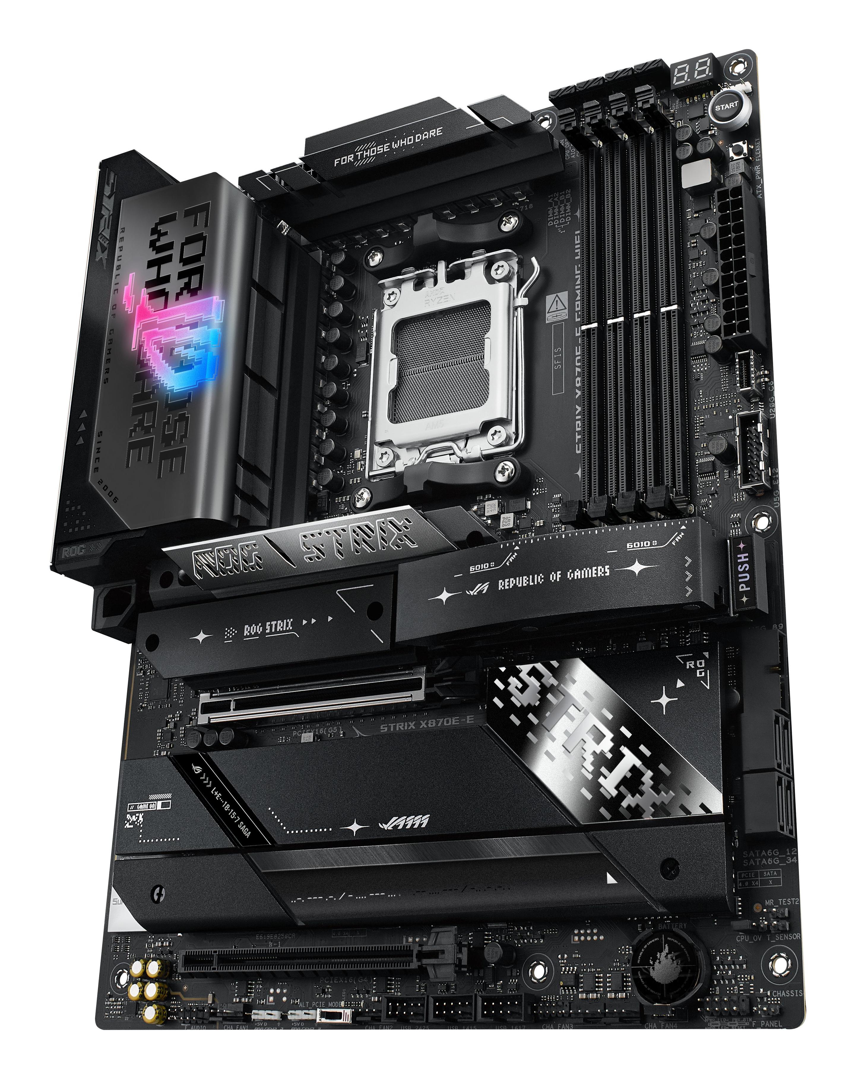Motherboard ASUS ROG STRIX X870E-E GAMING WIFI (AM5 - ATX - Duplo canal - Preto), miniatura 5