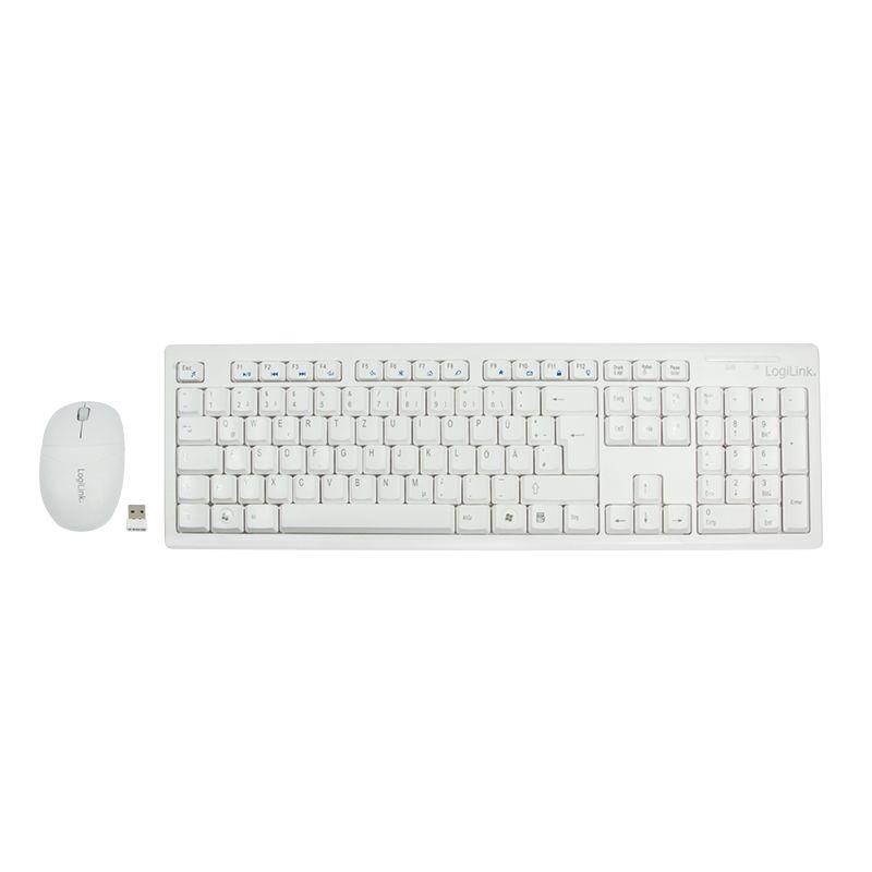 Conjunto de Teclado e Rato LOGILINK ID0104W (Alemão - Tamanho completo - USB - Branco) — miniatura 2