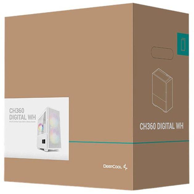 Caixa PC Micro-ATX DEEPCOOL CH360 Digital (micro ATX, Mini-ITX - Micro Tower - Micro-ATX, Mini-ITX - Branco) — miniatura 14