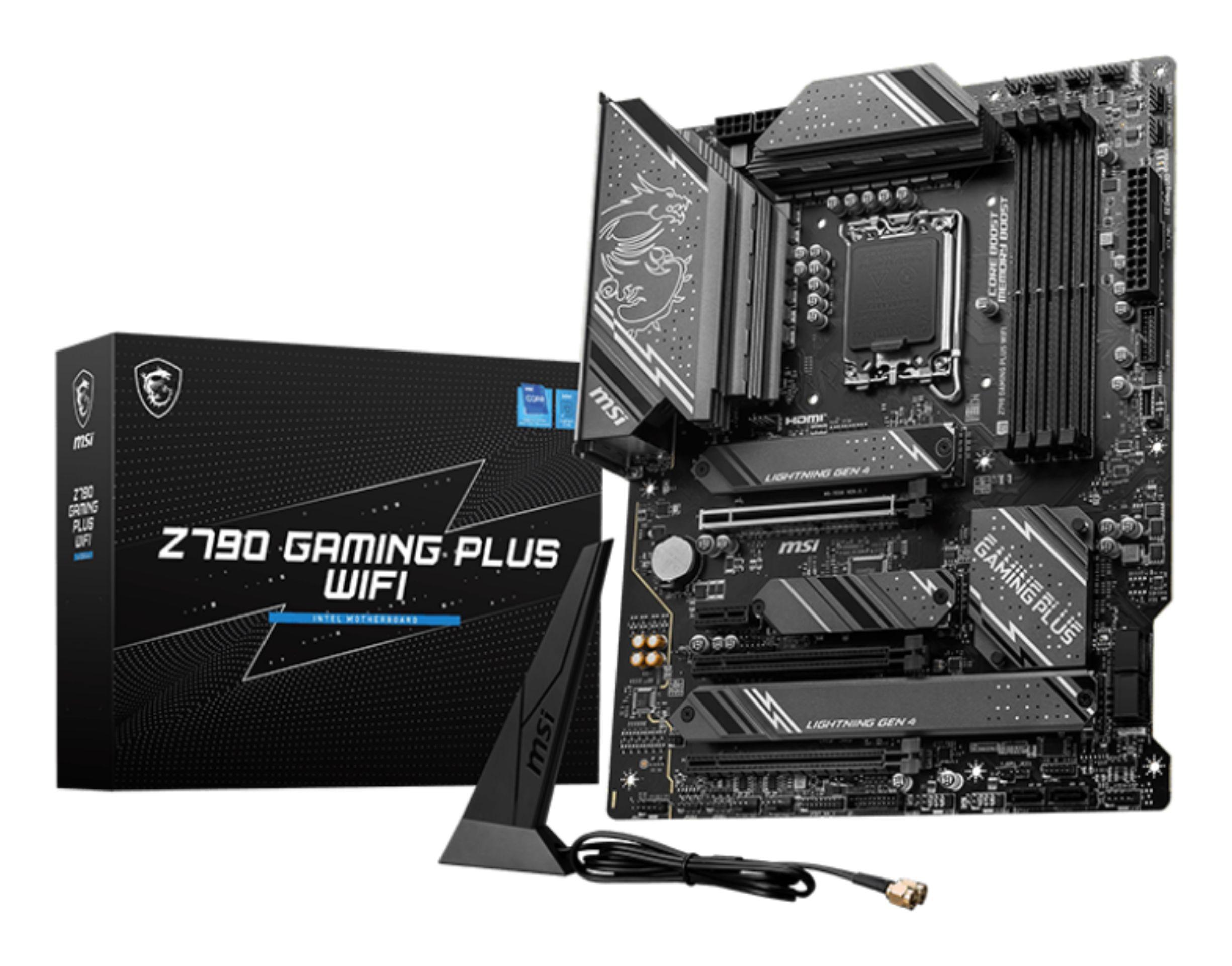 Motherboard MSI Z790 GAMING PLUS WIFI (LGA 1700 - ATX - DDR5-SDRAM - Preto)