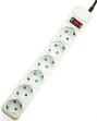 Régua de Tomadas com Proteção contra Sobretensões GEMBIRD SPG6-B-10C (6 x Schuko)