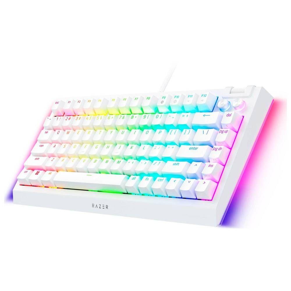 Teclado RAZER BlackWidow V4 75% (Inglês - Mecânico - USB - Branco) — miniatura 2