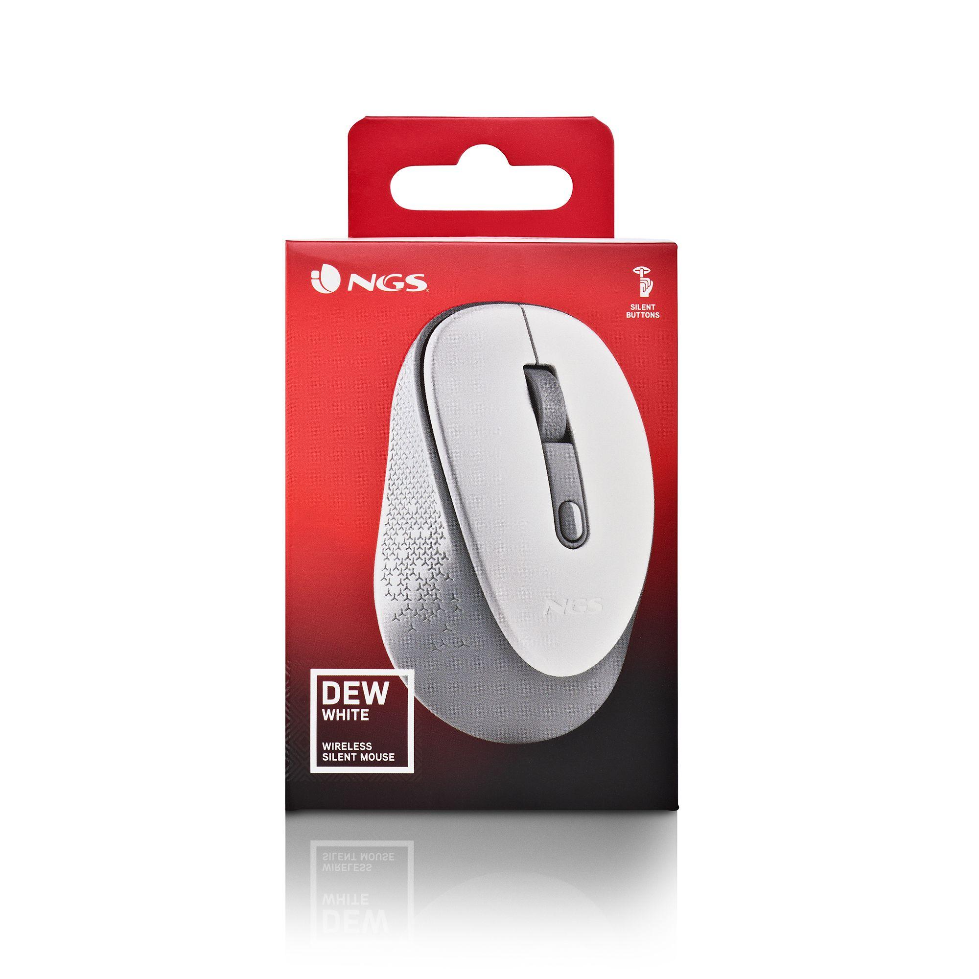 Rato NGS Dew (Ambidestro - 1600 DPI - Ótico - Branco) — miniatura 7