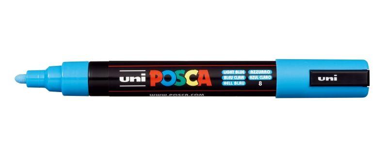 Marcador de Pintura POSCA PC-5M (Plástico - Azul-claro)