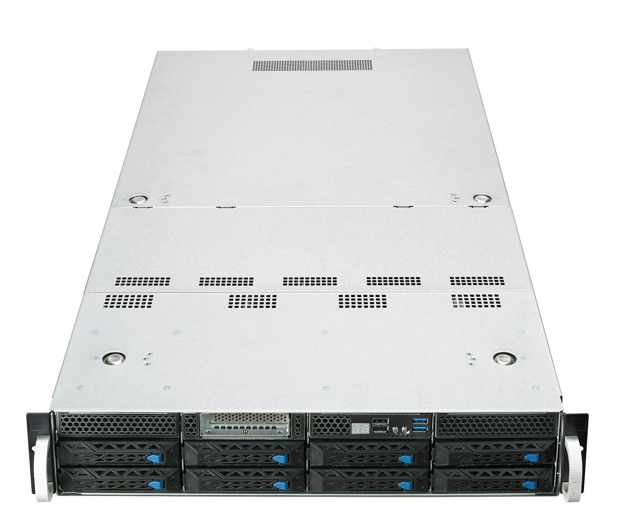Servidor Rack ASUS ESC4000 G4 (Intel Xeon Scalable - Aspeed AST2500 - DDR4-SDRAM - Preto/Prateado)