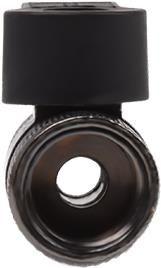 Válvula de Esfera de 2 Vias ALPHACOOL 17354 (Preto Niquelado)