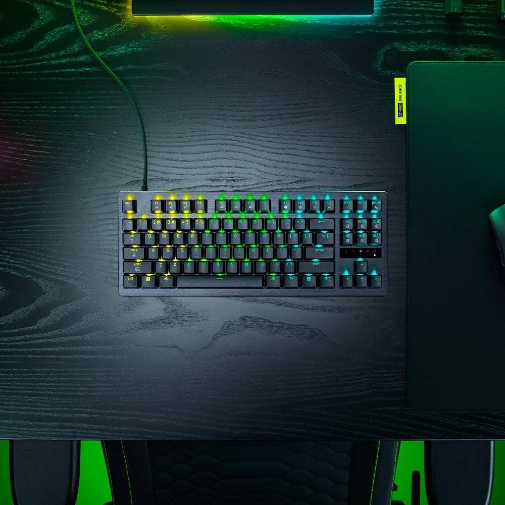 Teclado RAZER Huntsman V3 Tenkeyless 8KHz (Inglês - Teclas óticas - 80% - Preto), miniatura 5