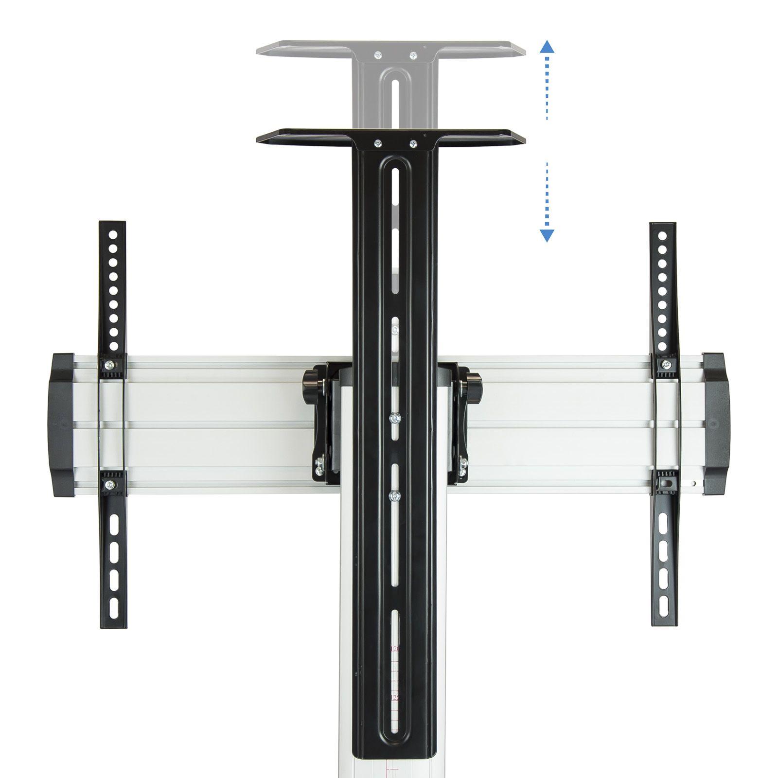 Suporte de Chão Móvel TOOQ FS1870M-B (200 x 200 a 600 x 400 mm - 600 x 400 mm - 94 cm - Preto/Prateado), miniatura 7