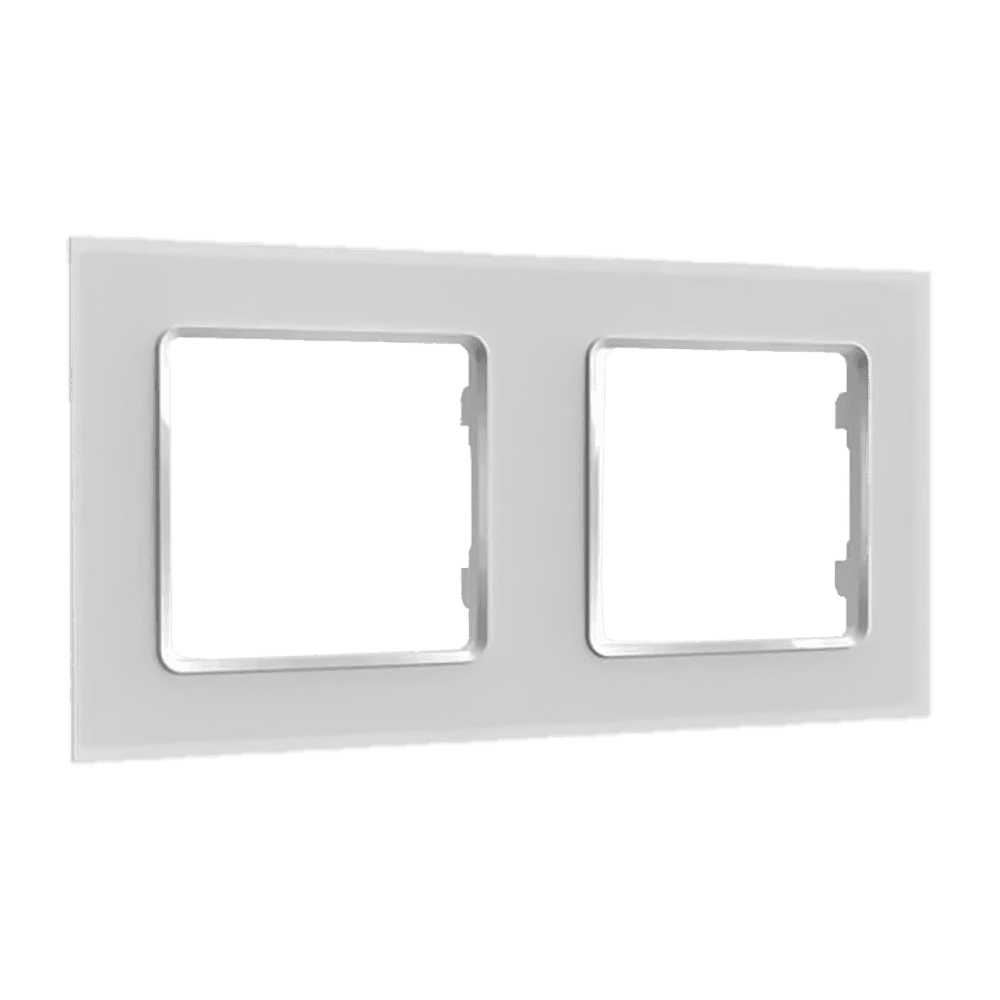 Espelho Duplo para Interruptores SHELLY Wall Frame 2 (150 mm x 80 mm x 10 mm - Branco) — miniatura 2