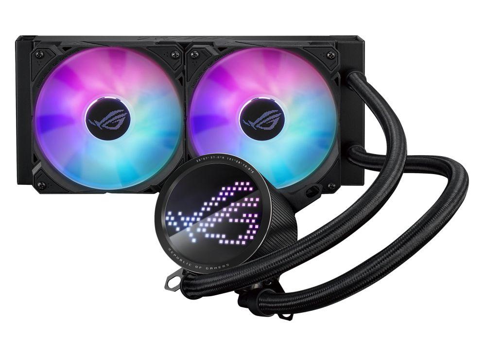 Sistema de Refrigeração Líquida para CPU ASUS ROG Ryuo III 240 ARGB (120 mm - 2200 RPM - Azul, Verde, Vermelho - Preto)