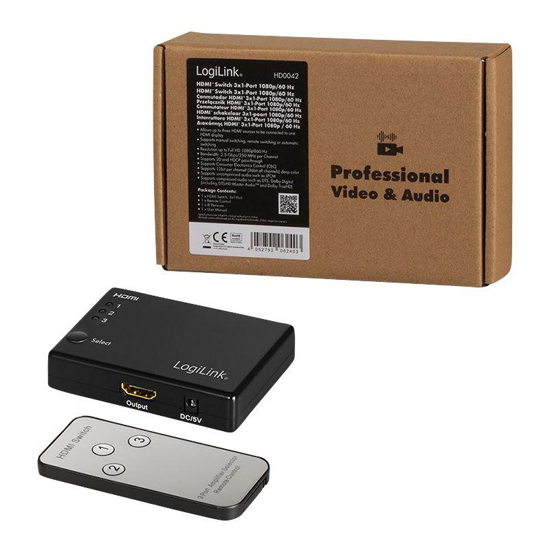 Comutador HDMI LOGILINK HD0042 (60 Hz - Preto), miniatura 10
