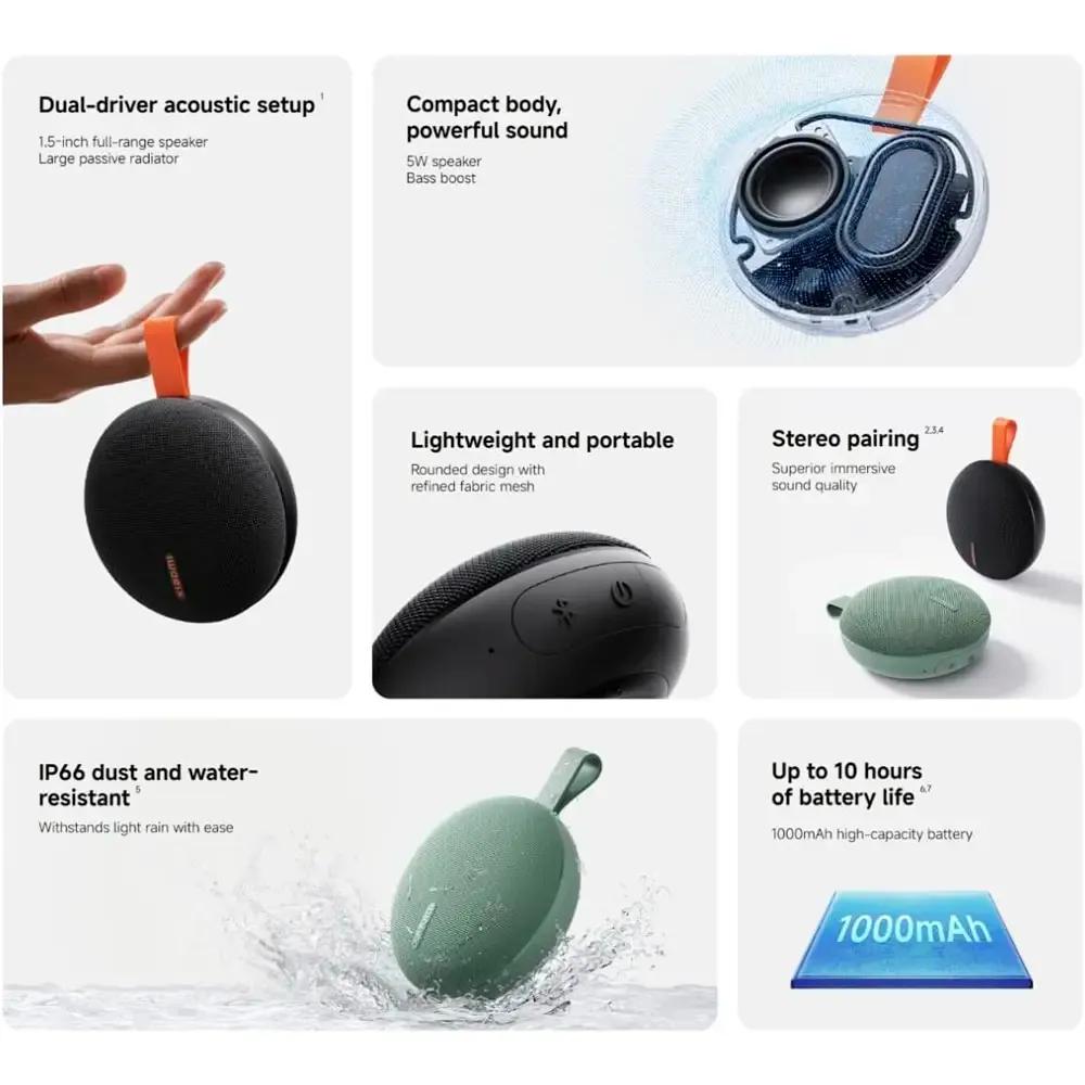 Coluna Portátil Mono XIAOMI Speaker Essential (5 W - Com fios e sem fios - Preto), miniatura 2