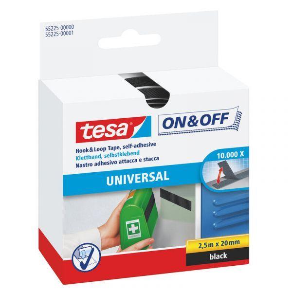 Fita de Fecho e Fixação TESA 55225 Hook&Loop On&Off (Veludo - Preto) — miniatura 2