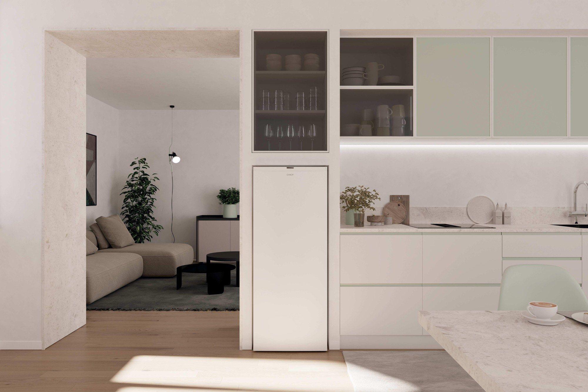 Arca Vertical Independente CANDY CNUQ2L513EW (Altura 138 cm - 138 cm - 55 cm - Branco) — miniatura 8