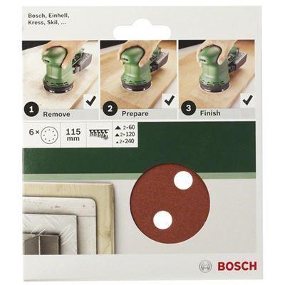Lixa para Lixadeira Excêntrica BOSCH 2609256A24 (Vermelho), miniatura 2