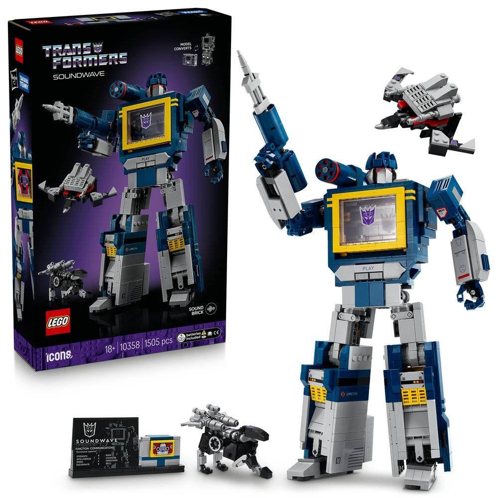 LEGO 10358 Icons Transformers: Soundwave (18+ anos - 1505 peças), miniatura 3
