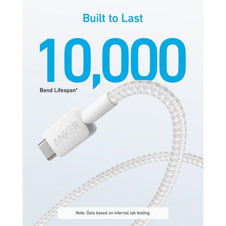 Cabo USB ANKER 322 (1,8 m - USB C - USB A - Branco), miniatura 4