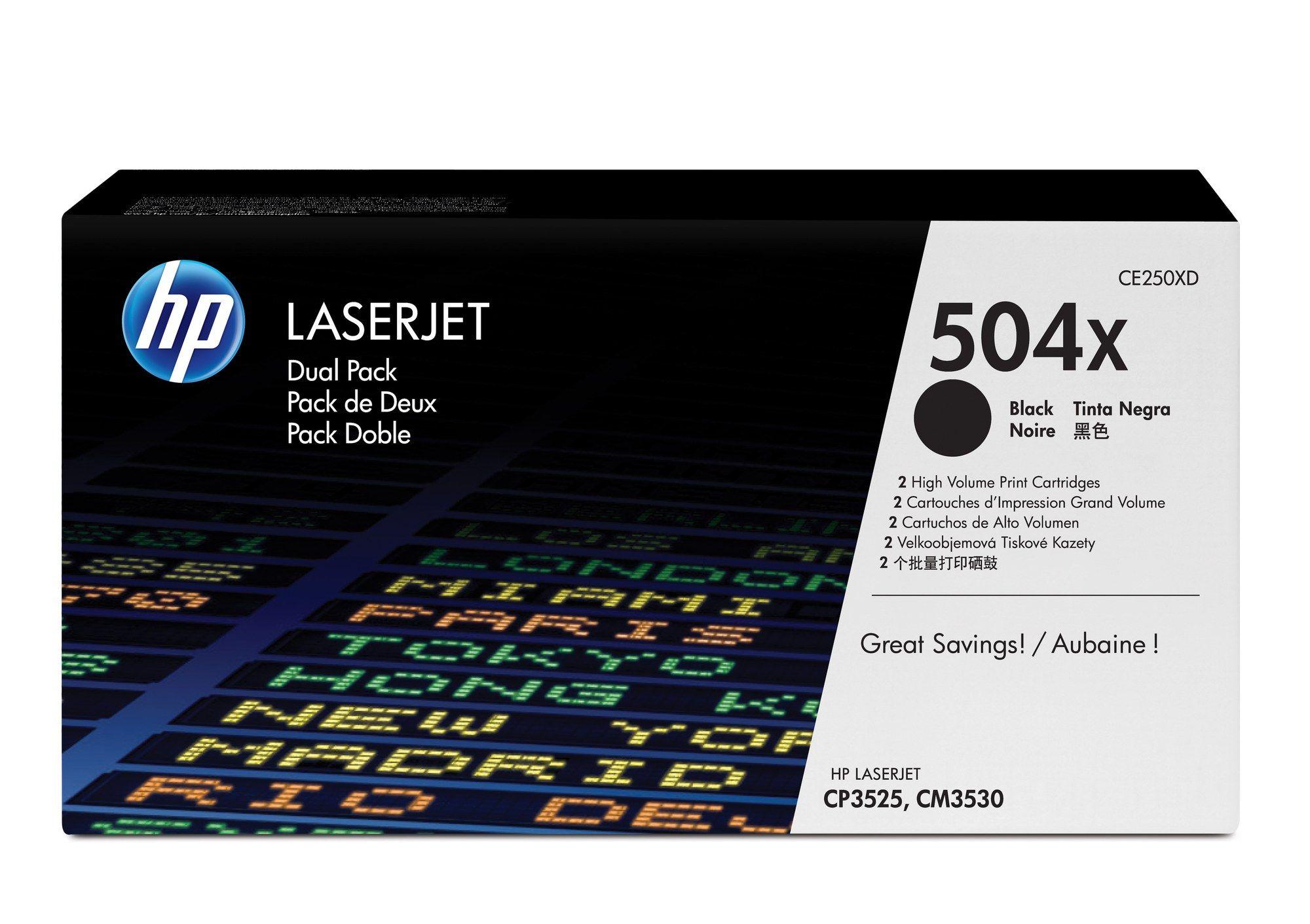 Toner HP 504X CE250XD (21000 páginas - Preto)
