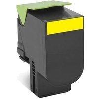 Toner LEXMARK 80C2XYE (4000 páginas - CX510de / CX510dhe / CX510dthe - Amarelo)
