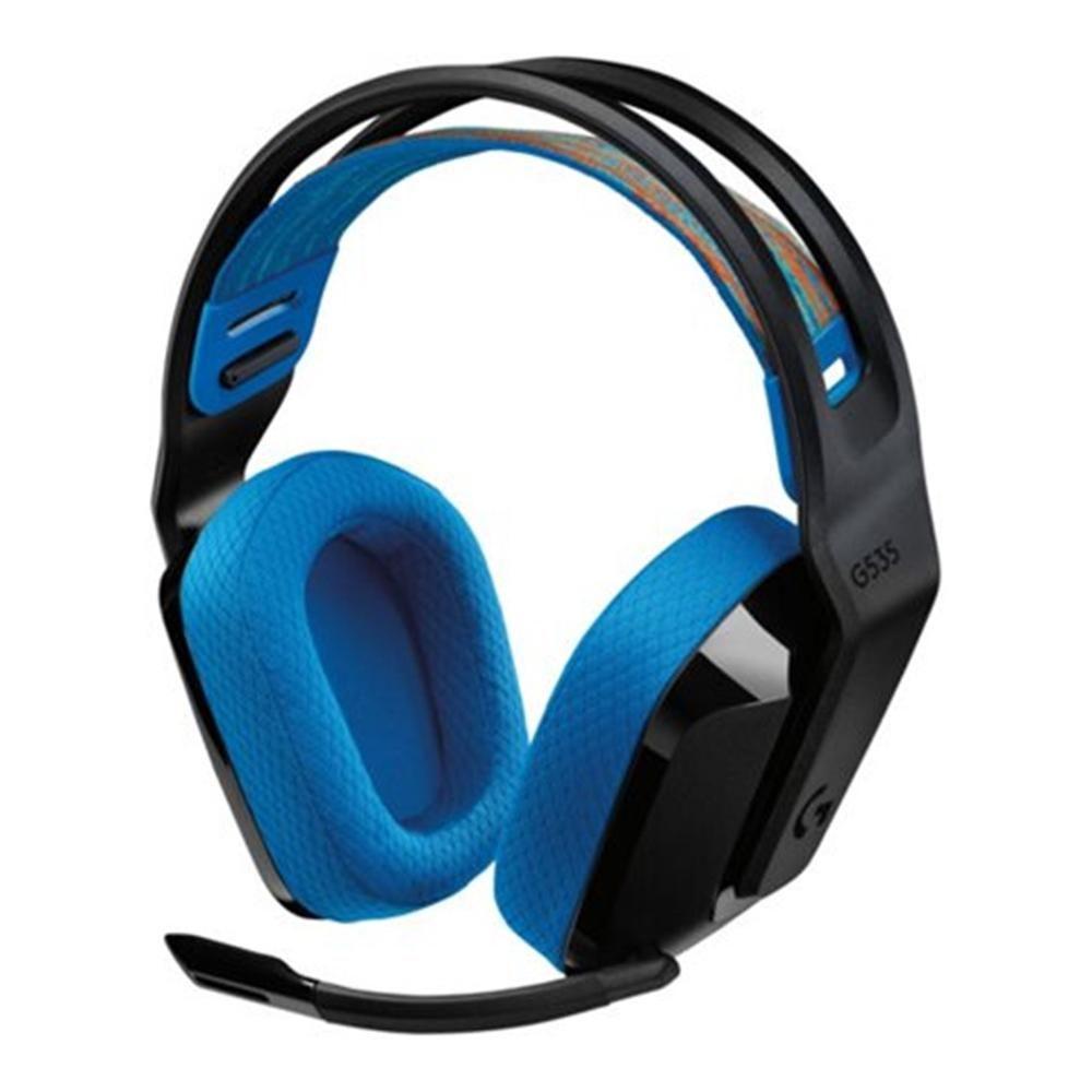 Headset Gaming LOGITECH G535 LIGHTSPEED (Binaural - Sem fios - Circum-aural - Preto/Azul)