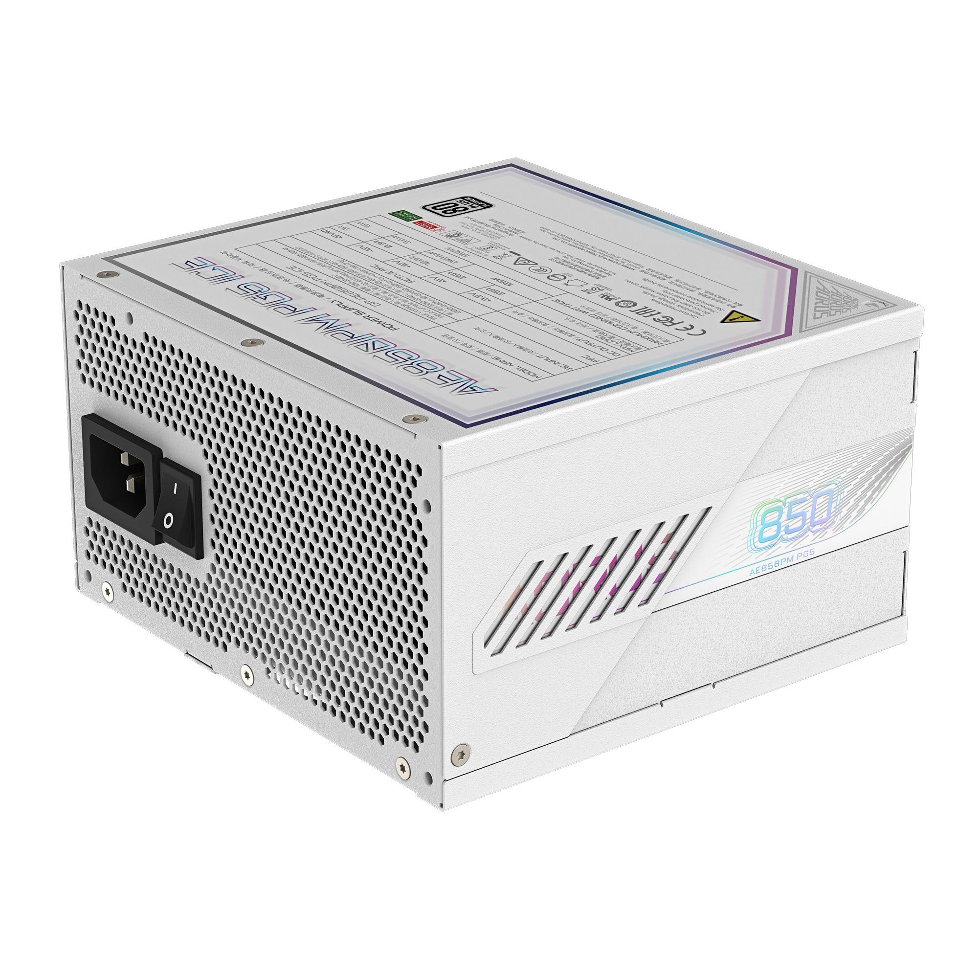 Fonte de Alimentação GIGABYTE GP-AE850PM PG5 ICE EU (ATX - 850 W - 80 Plus Platinum - Branco), miniatura 5