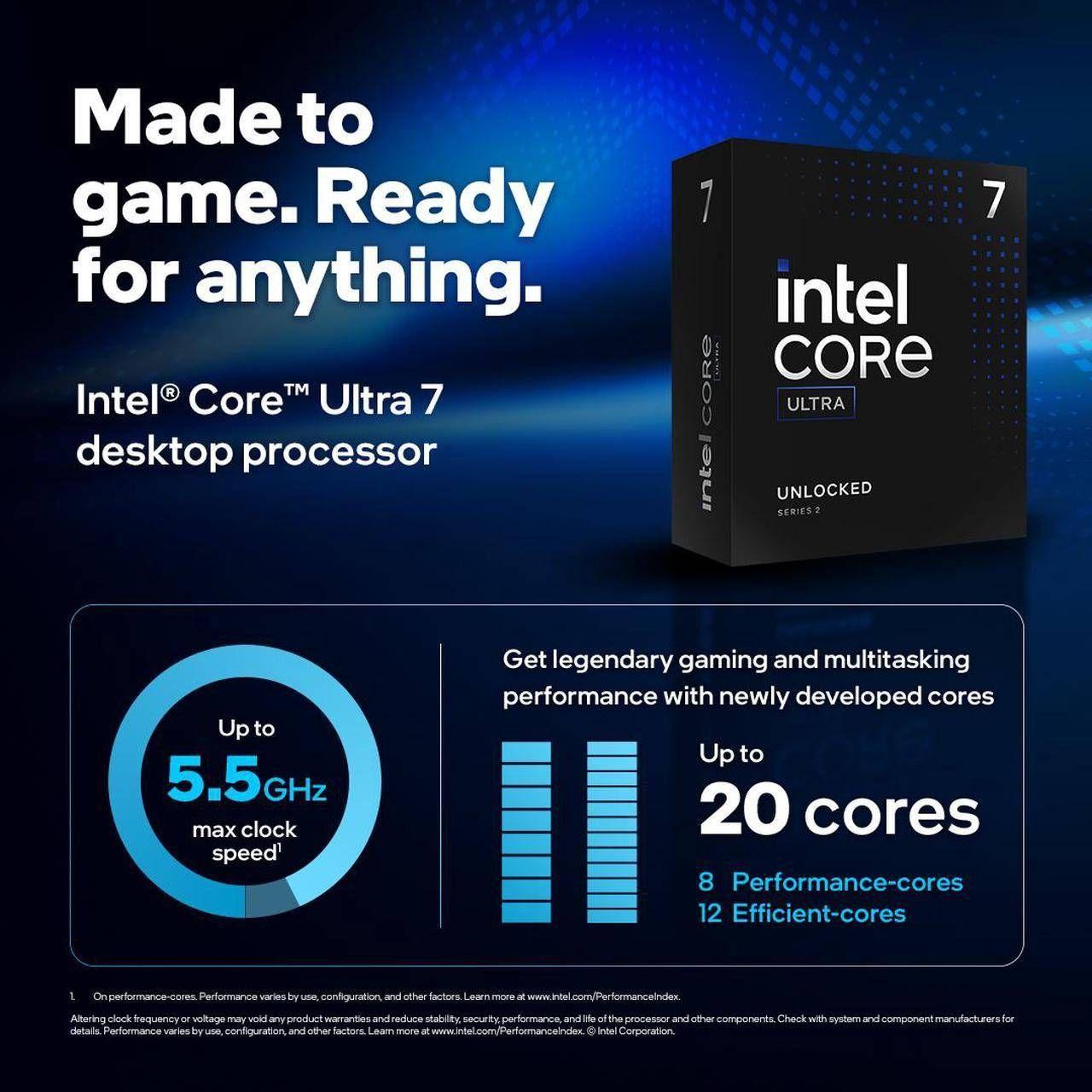 Processador INTEL Core Ultra 7 265KF (LGA 1851 - 20 núcleos - 3,9 GHz) — miniatura 3