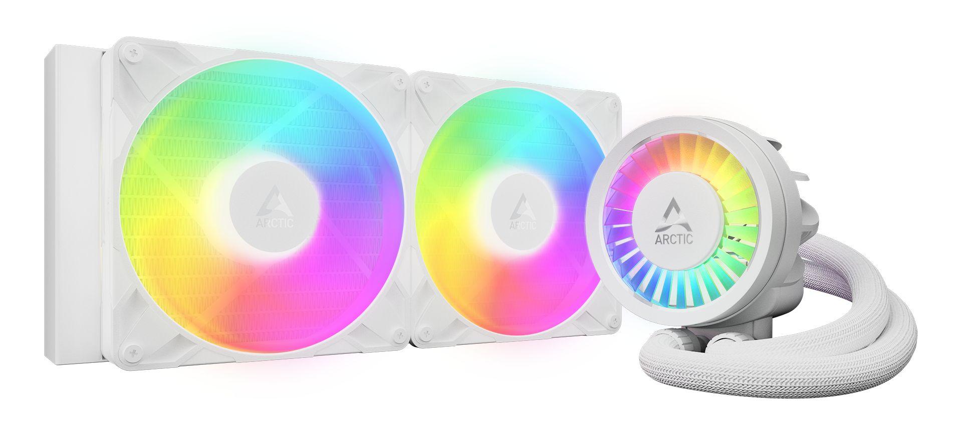 Refrigeração Líquida Tudo-em-Um ARCTIC Liquid Freezer III Pro 280 A-RGB (LGA 1851, LGA 1700, AM4, AM5 - AM4, LGA 1700, LGA 1851 - 120 mm - Branco)