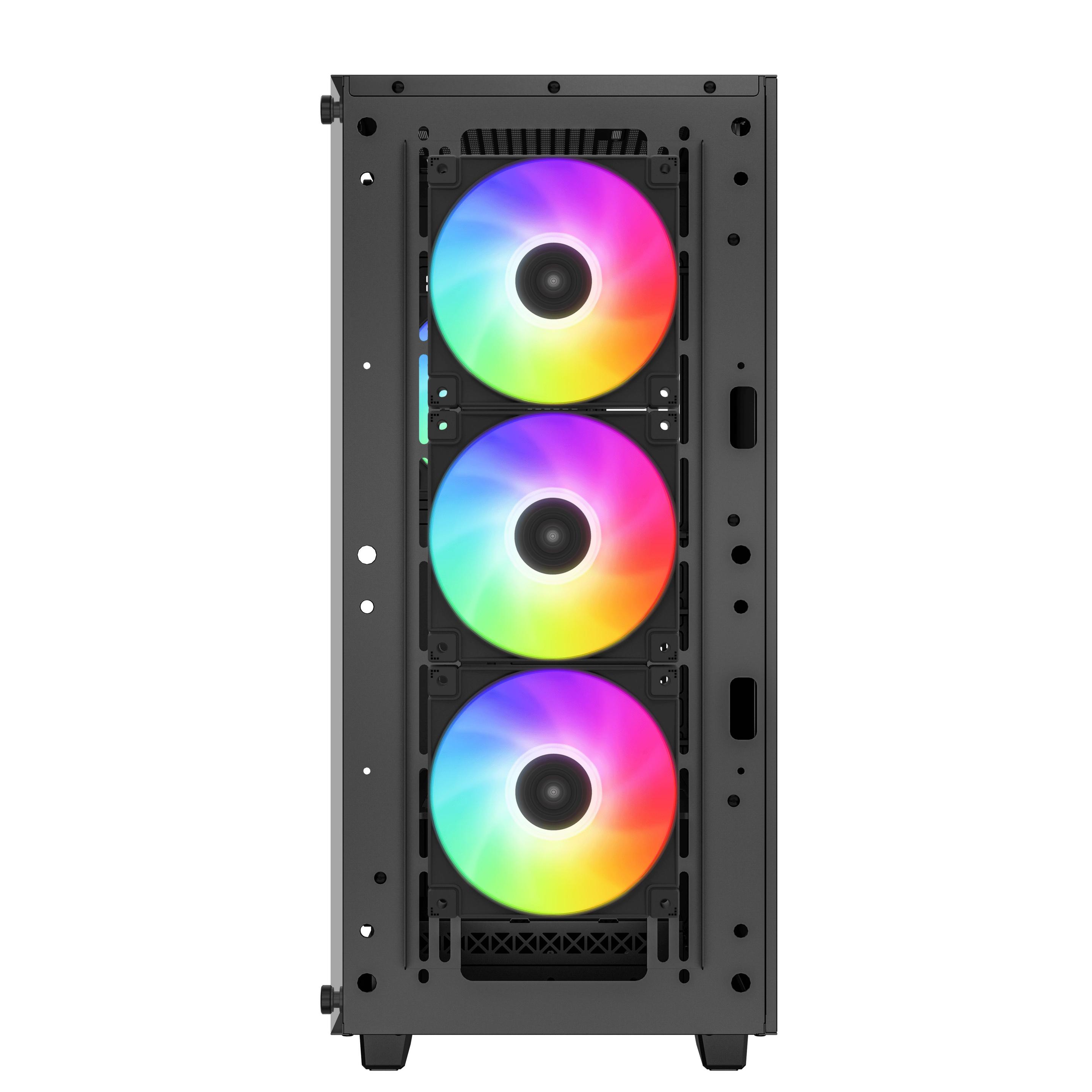 Caixa PC DEEPCOOL CC560 ARGB V2 (ATX, micro ATX, Mini-ITX - Midi Tower - ABS, SPCC, vidro temperado - Preto) — miniatura 4