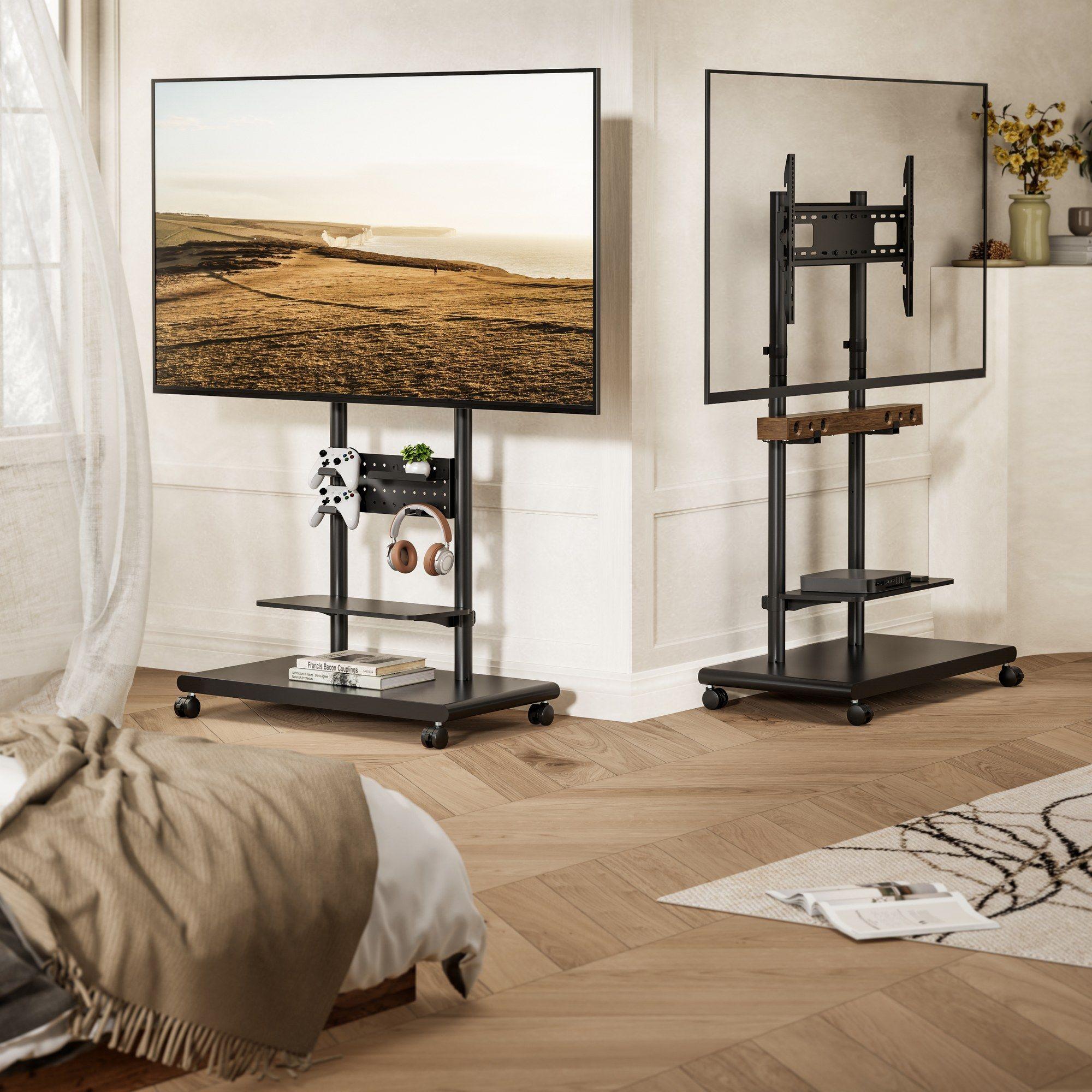 Suporte de Chão TV Móvel EQUIP 650635 (600 x 400 mm - 200 x 200 mm - 2,29 m - Preto), miniatura 4