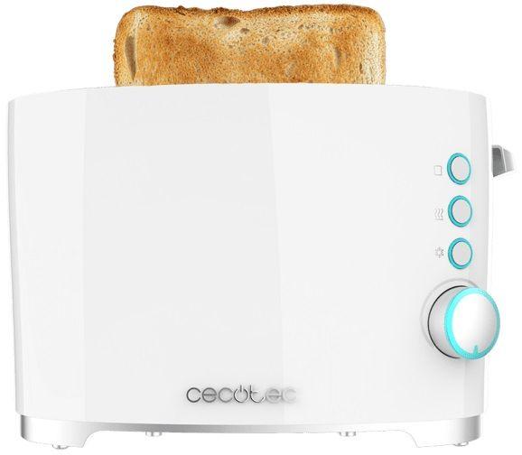 Torradeira CECOTEC Toast&Taste DoubleW (650 W - 2 fatias - Plástico - Branco) — miniatura 2