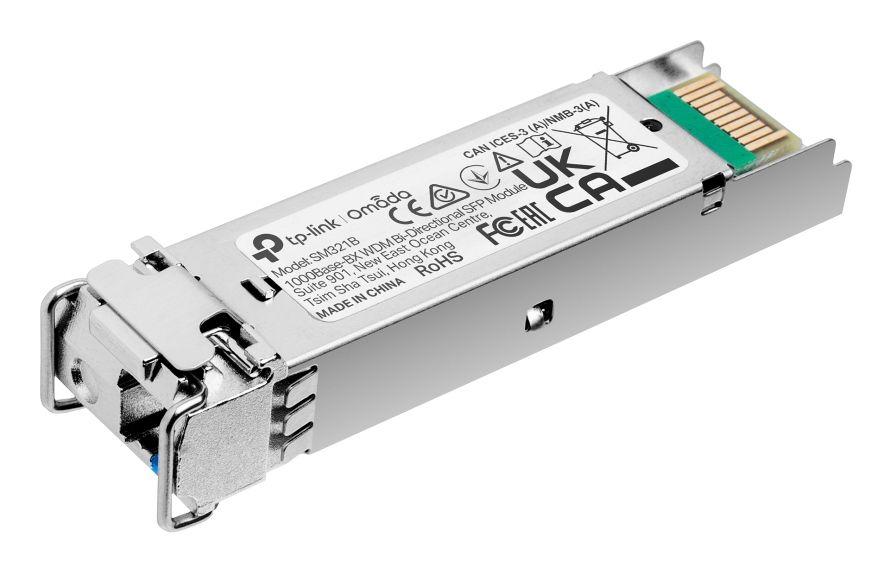 Módulo Transceptor SFP TP-LINK TL-SM321B (1 unidade - 1250 Mbit/s - Prateado)