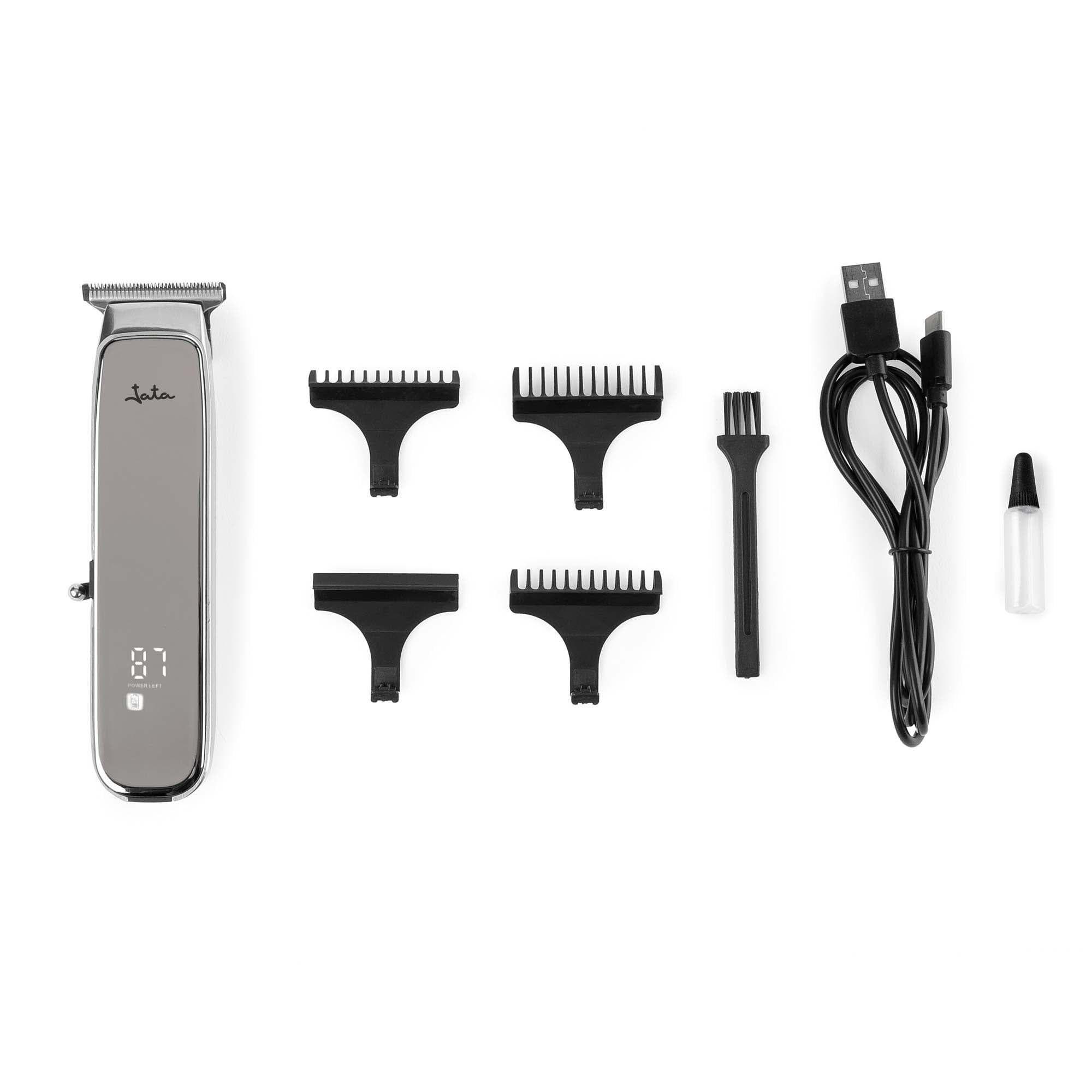 Máquina de Cortar Cabelo JATA JBCP3315 (Aço inoxidável - Preto e Cinzento)