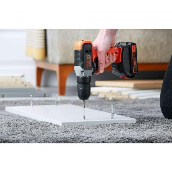Berbequim Aparafusadora BLACK+DECKER BCD001C1-QW (Preto/Vermelho), miniatura 3