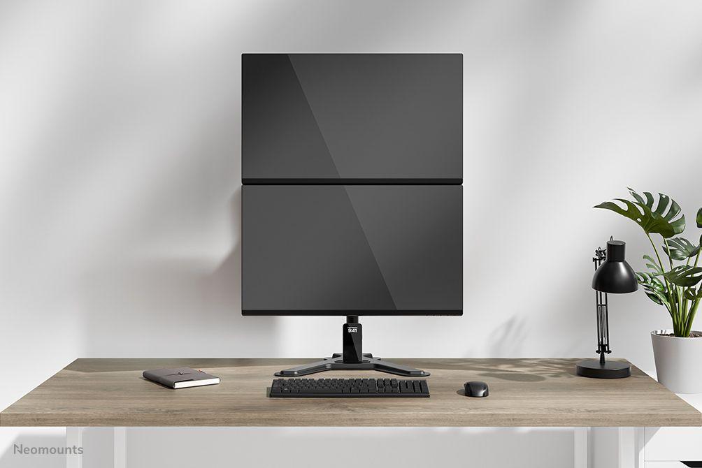 Suporte de Secretária para 2 Monitores NEOMOUNTS DS45-600BL2V (10–32″ - 9 kg por monitor - Preto), miniatura 7
