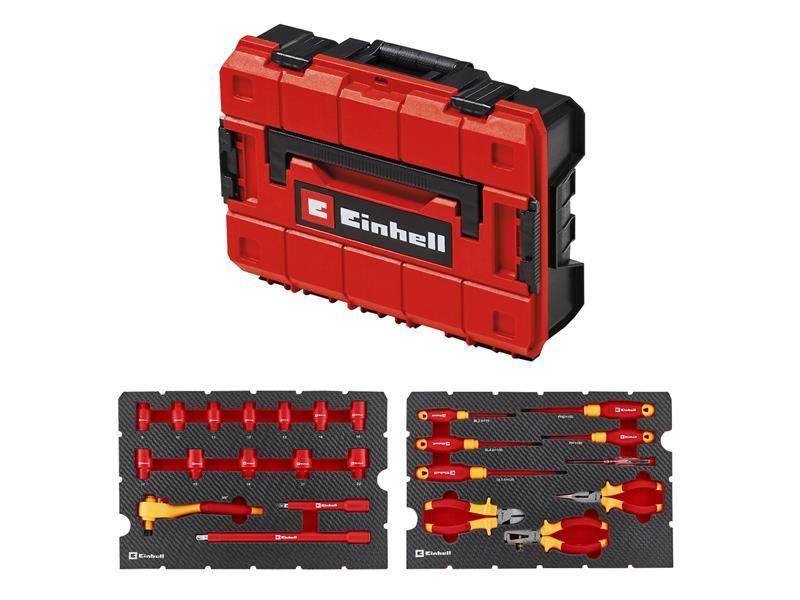 Mala de Ferramentas de Eletricista EINHELL E-Case 370516 (Vermelho/Amarelo)