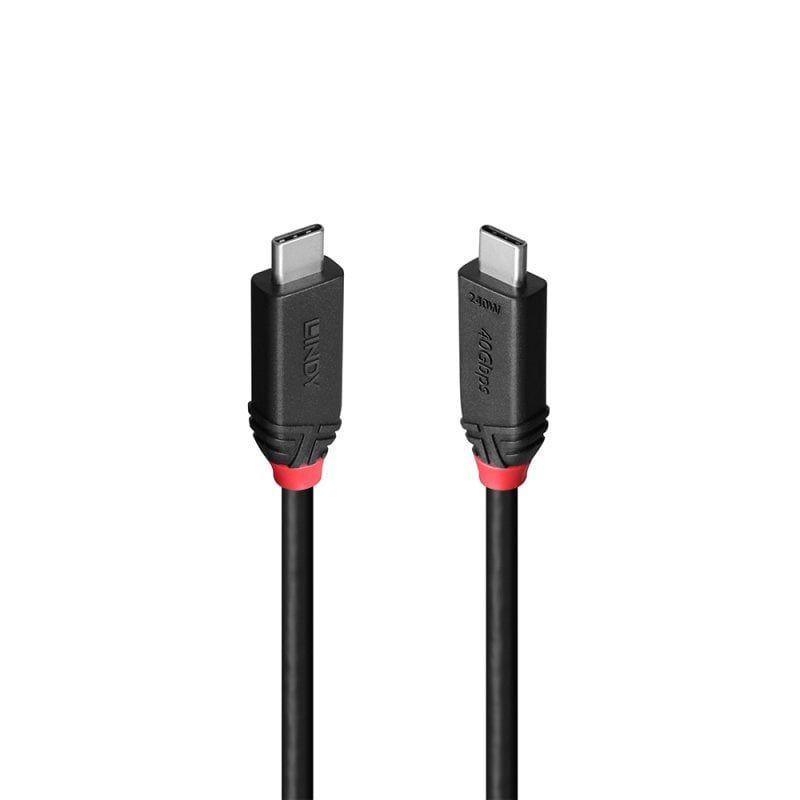 Cabo USB-C LINDY 37002 (2 m - USB C - Preto)
