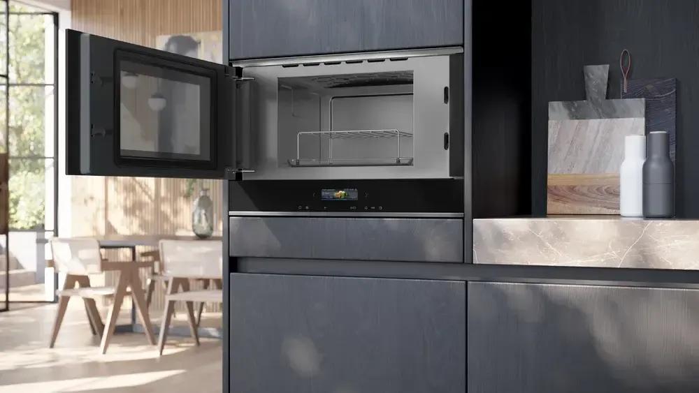 Micro-ondas Combinado Encastre SIEMENS iQ700 BE732L1B1 (Altura 38,2 cm - Preto) — miniatura 4