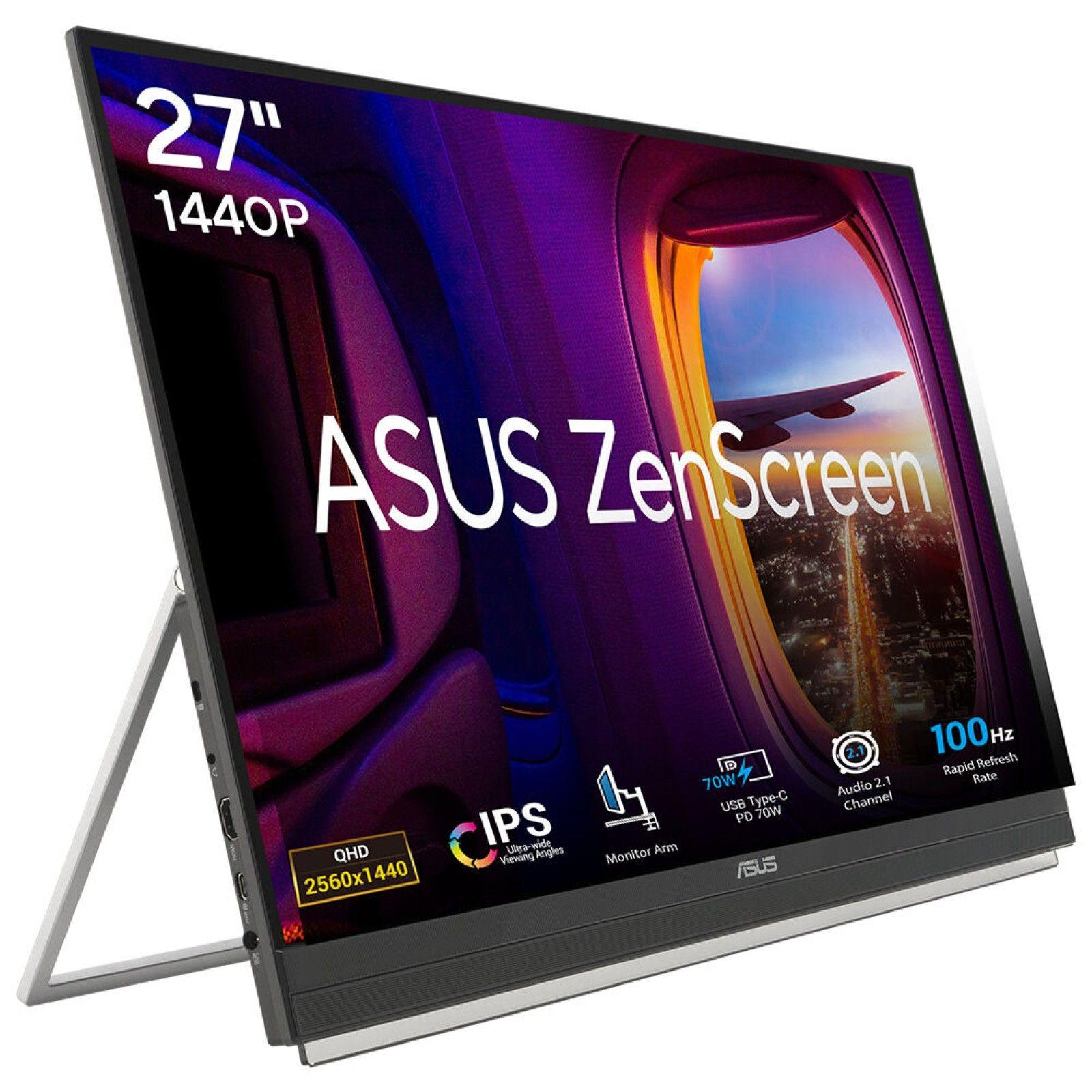 Monitor ASUS ZenScreen MB27ACF (27" - IPS - 100 Hz - Preto)