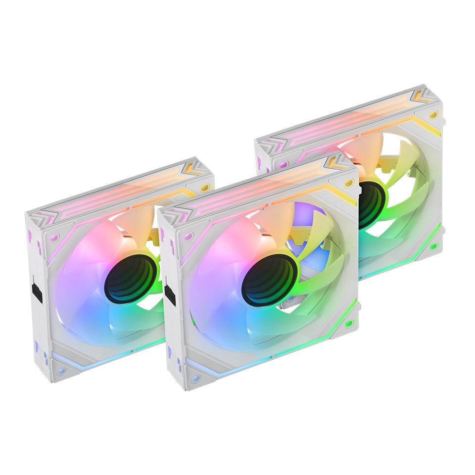 Kit de 3 Ventoinhas para Caixa de PC MARS GAMING MF-LINKFINITYKITW (6 W - Branco)