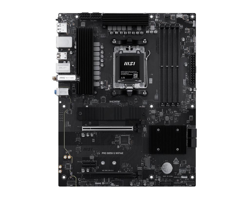 Motherboard MSI PRO B850-S WIFI6E (AM5 - ATX - Duplo canal - Preto)