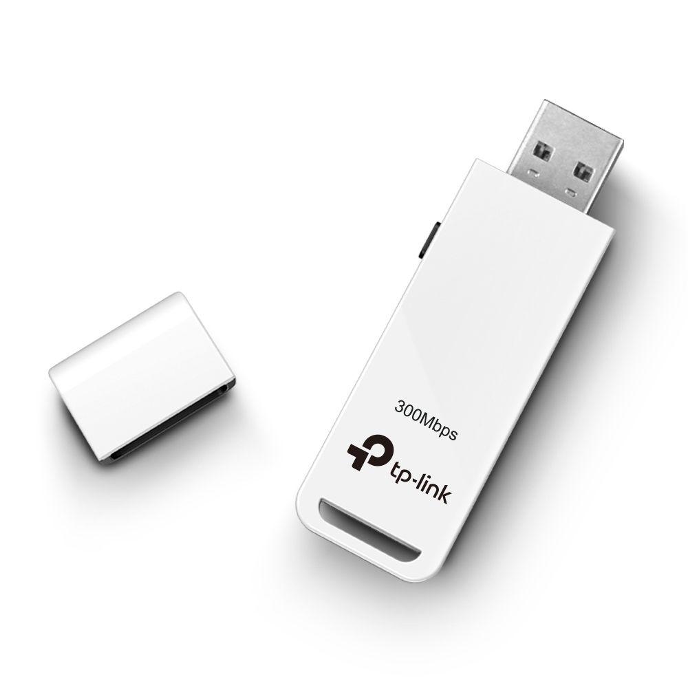 Adaptador USB Wi-Fi TP-LINK TL-WN821N (Wi-Fi 4 - Single-band - 300 Mbit/s - Preto e Branco) — miniatura 2