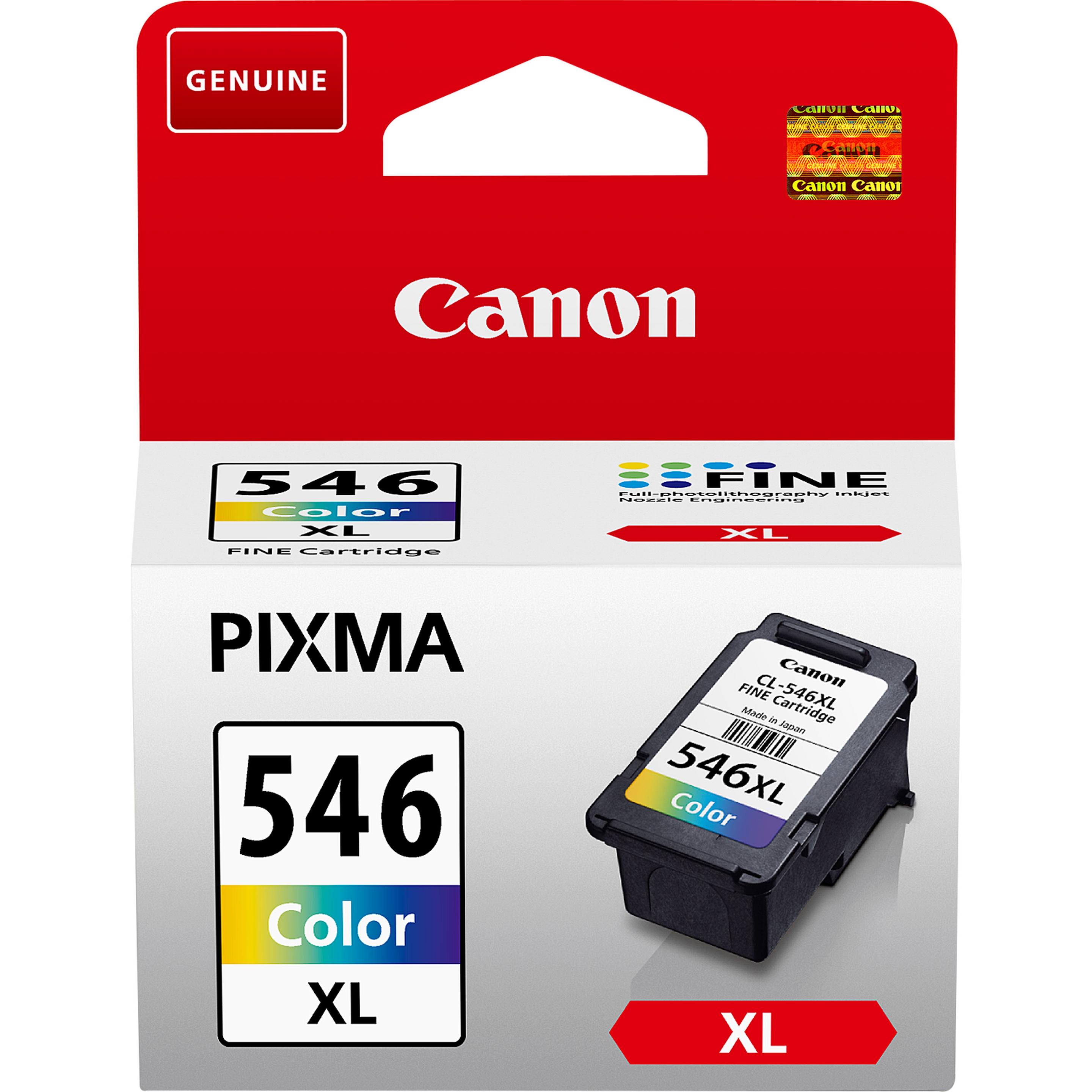 Tinteiro CANON CL-546XL (300 páginas - Ciano, Magenta e Amarelo)