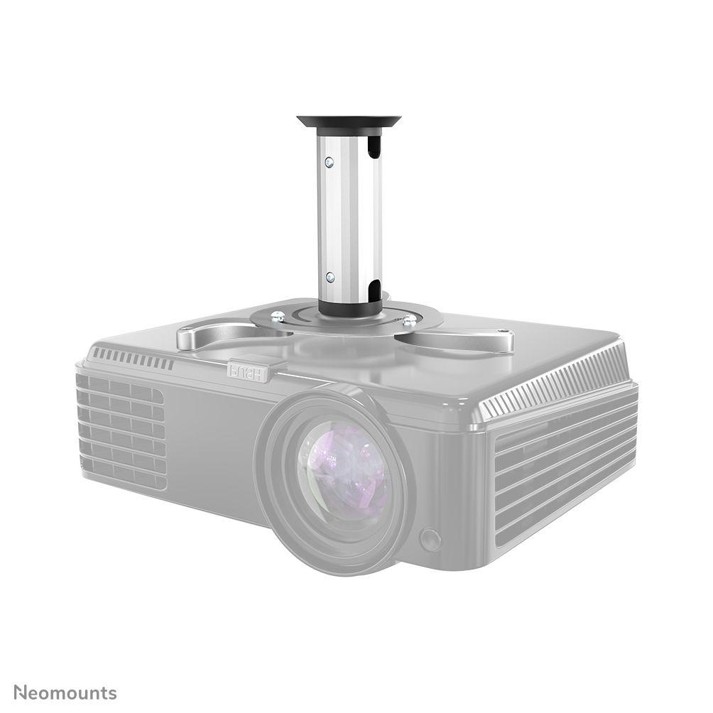 Suporte de Teto para Projetor NEOMOUNTS BEAMER-C80 (15 kg - Teto - 0-30° - Prateado)