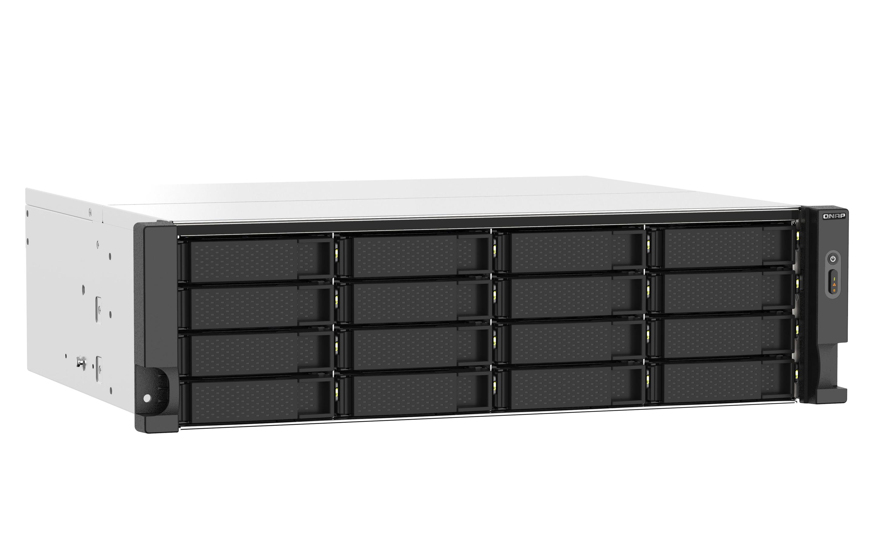 NAS QNAP TS-1673AU-RP-16G (Serial ATA II, Serial ATA III - 16 GB - 16 baias - Preto e Cinzento), miniatura 4