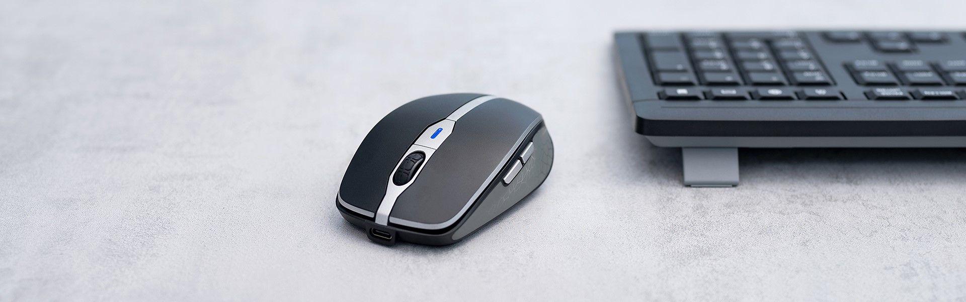 Rato CHERRY MW 9100 (Ambidestro - 2400 DPI - RF Wireless+Bluetooth - Preto) — miniatura 4