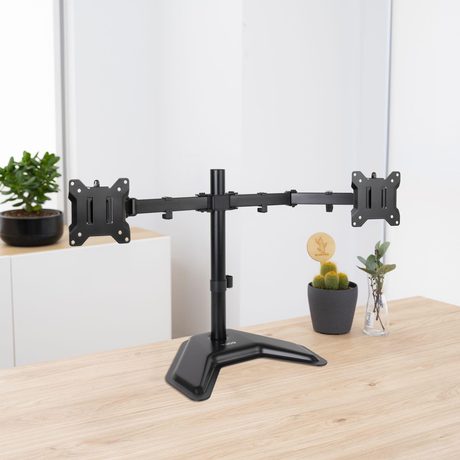 Suporte de Monitor TOOQ DB1702TN-B (2 Monitores 17-32" - Até 10 kg por Monitor - Preto), miniatura 2