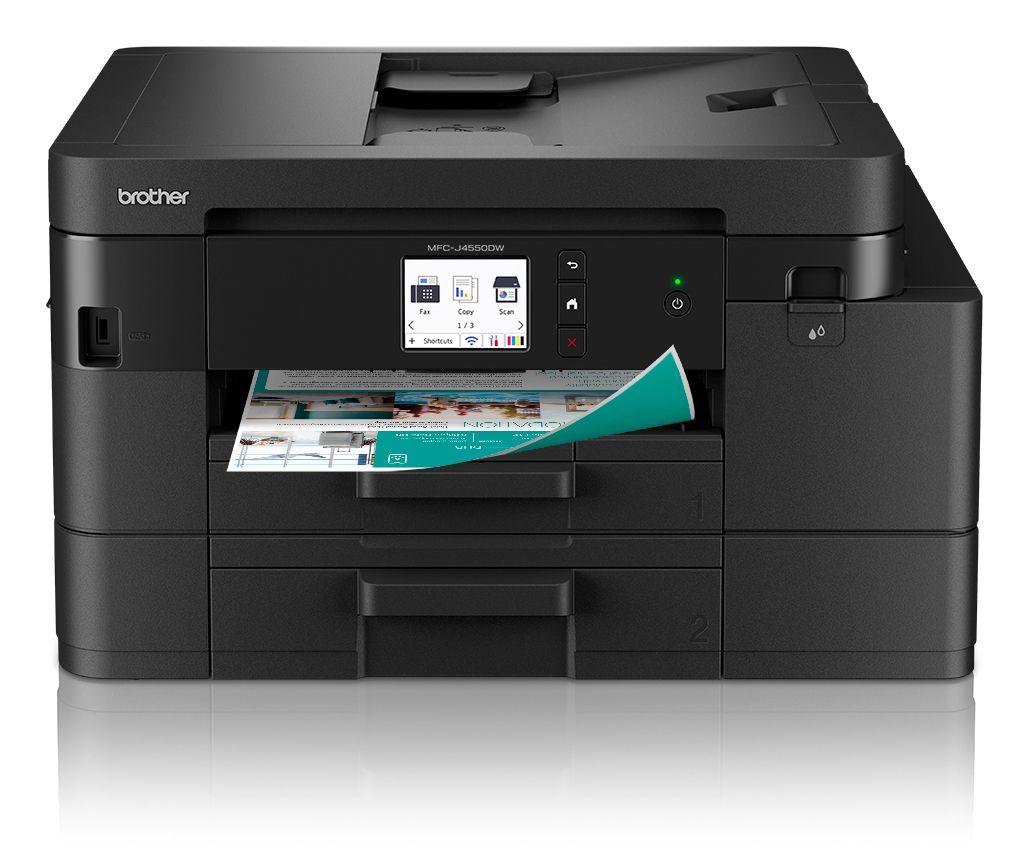 Impressora Multifunções BROTHER MFC-J4550DW (A4 - Impressão a cores - 400 folhas - Preto), imagem 1