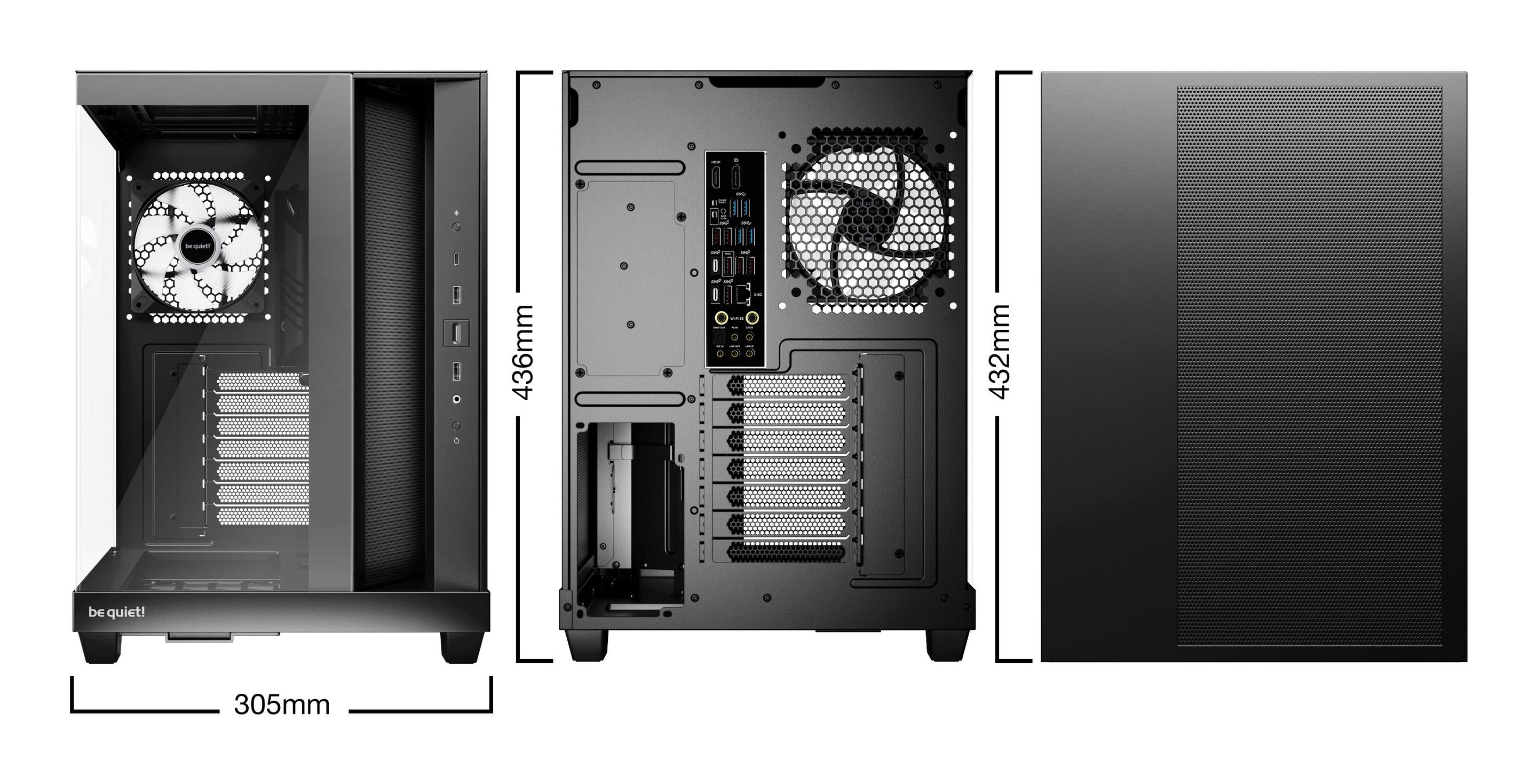 Caixa PC BE QUIET! Light Base 500 LX (ATX, micro ATX, Mini-ITX - ATX, PS2 - Torre Média - Preto) — miniatura 2
